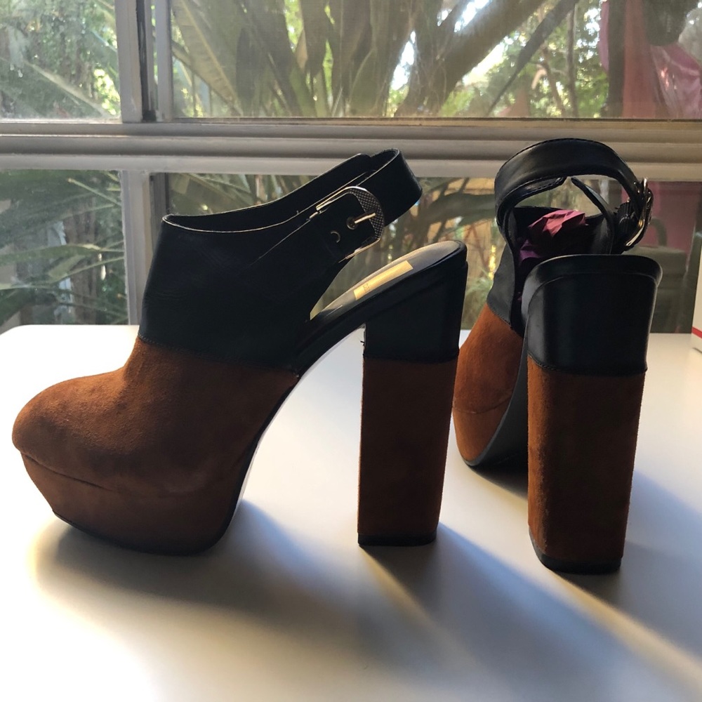 Dolce Vita Color Block Platform Mule, Sz 9.5/10
